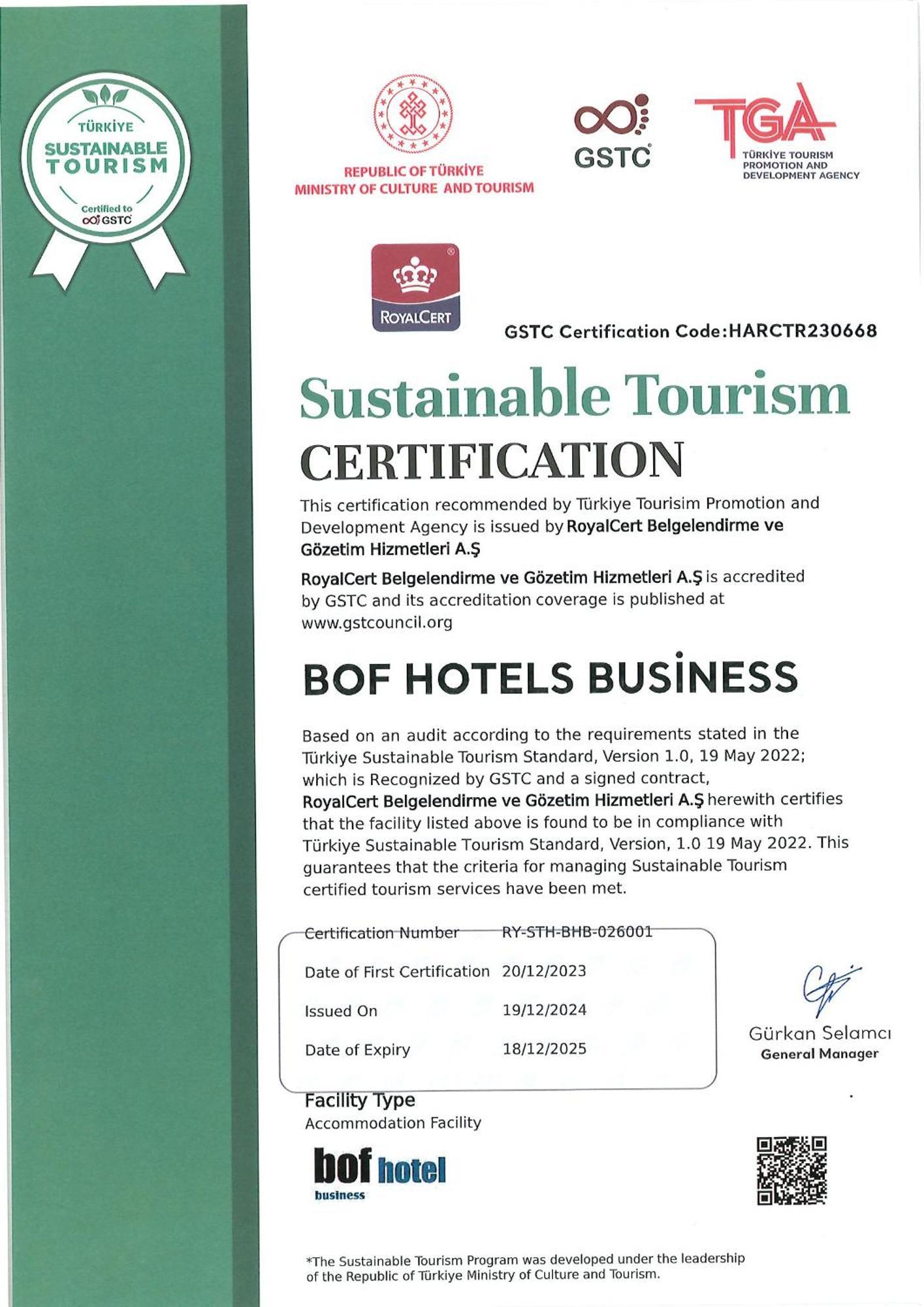 Bof Hotels Business Istanbul Eksteriør billede